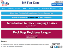 Tablet Screenshot of k9funzone.com